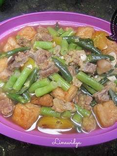 Foto resep Asem asem tahu buncis daging