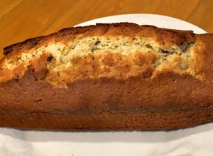 Una foto de Budín de naranja con trozos de chocolate