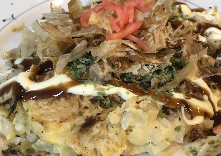Recipe of Perfect Japanese Savory Pan Cake (Okonomiyaki)