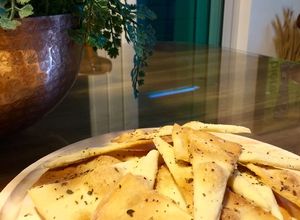 Foto de Crostini com flor de sal ervas finas