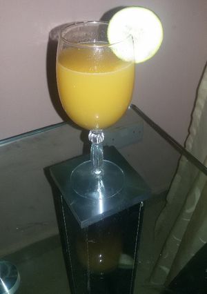 A picture of Carrot ginger juice.
