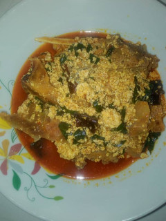 A picture of Egusi soup.