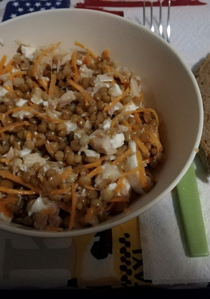 Una foto de Ensalada de lentejas