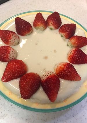 A picture of Soy milk sweet.