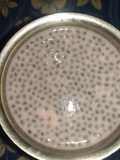 Rose milk with sabja seeds