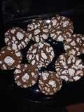 Galletas craqueladas de chocolate