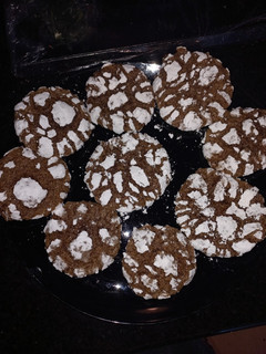 Una foto de Galletas craqueladas de chocolate