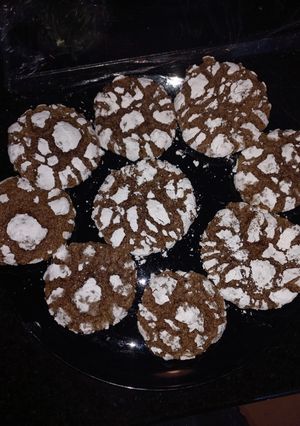 Una foto de Galletas craqueladas de chocolate