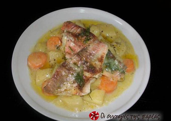 κύρια φωτογραφία συνταγής Ψάρι με λαχανικά
