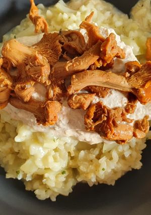 Une photo de Risotto aux girolles