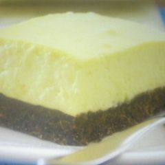 A picture of Durian cheesecake.