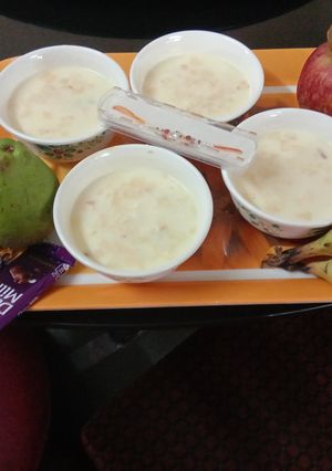 A picture of Custard fruits salad.