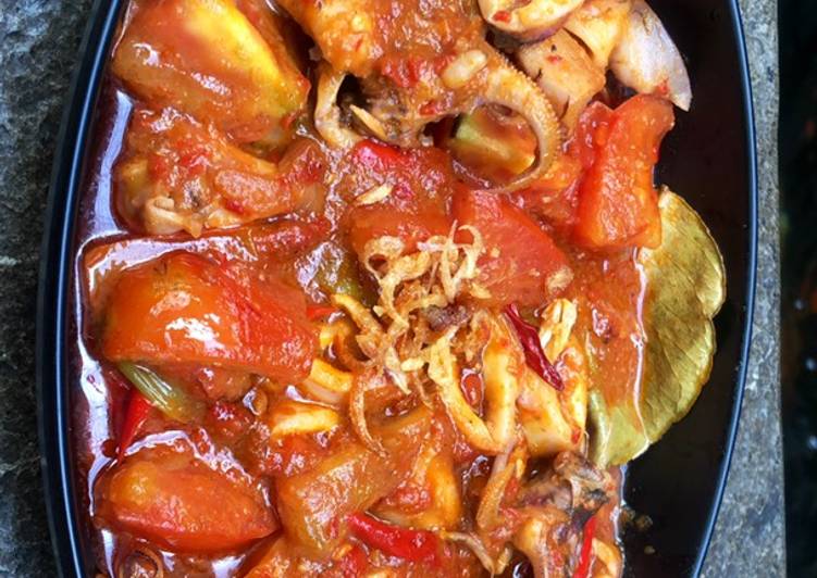 Resep Cumi Asam Pedas Manis yang nikmat