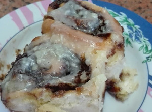 صورة لوصفة السينابون بالصوص الابيض
