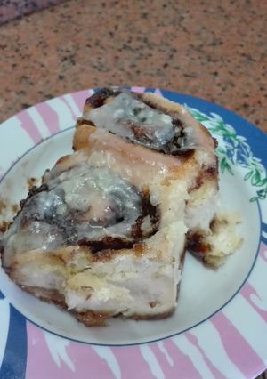 صورة لوصفة السينابون بالصوص الابيض