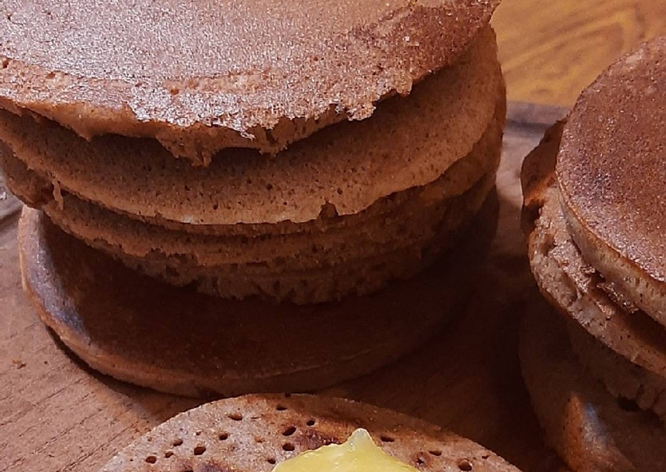 Hotcake saludable de cacao