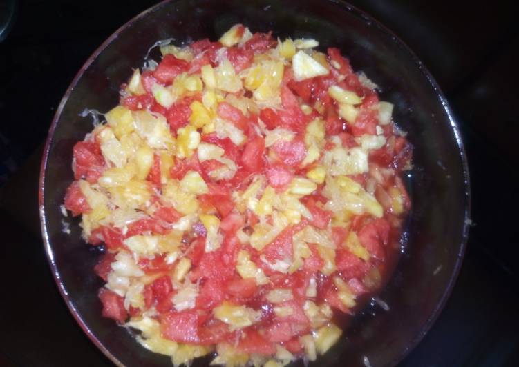 Step-by-Step Guide to Prepare Homemade Fruit Salad