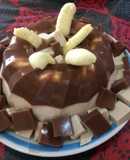 Gelatina choco-banana