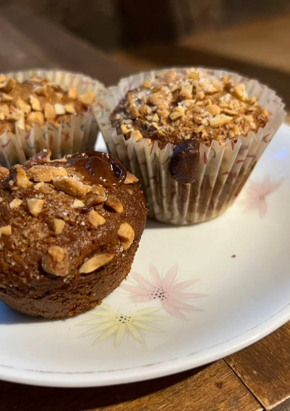 Una foto de Muffins frutos secos y dulce de leche