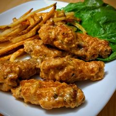 A picture of Crispy Parmesan Garlic Wings.