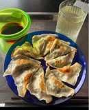 Gyozas de proteína de guisante y espinacas