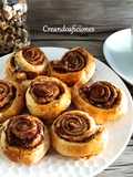 Cinnamon rolls de hojaldre