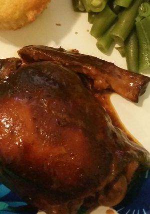 A picture of Slow Cooker BBQ Chicken.