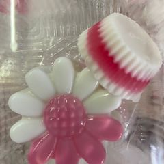 A picture of Coconut milk jelly in different colors.