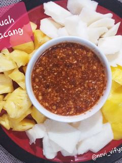 Foto resep 15. Rujak Buah bumbu kacang