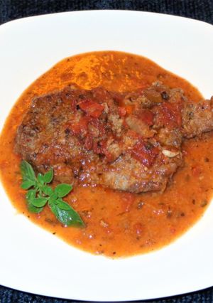 Una foto de Bistec Suizo