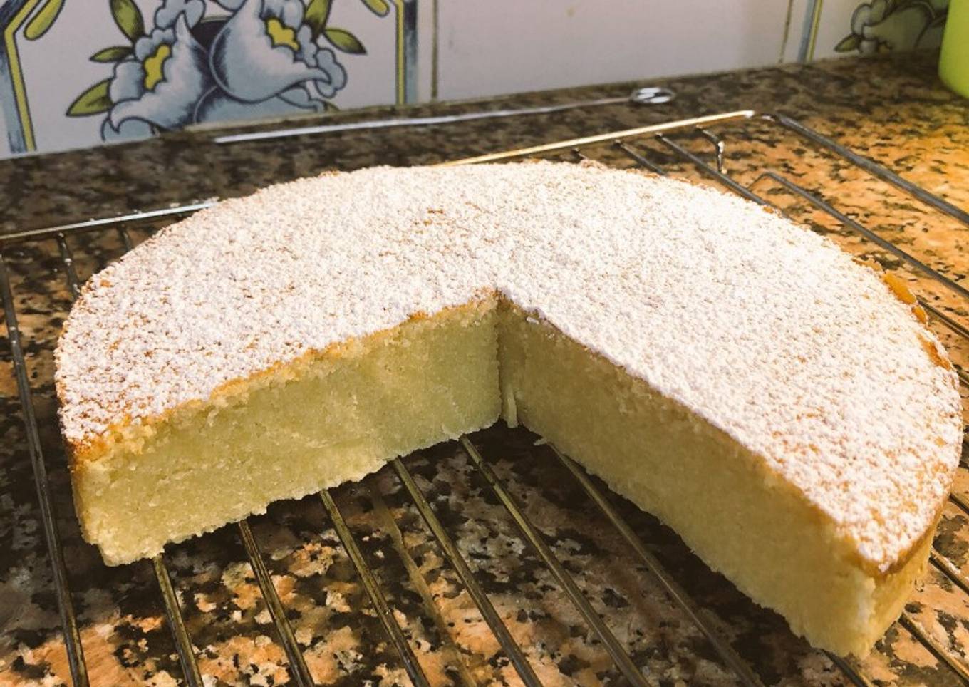 Bizcocho de leche caliente