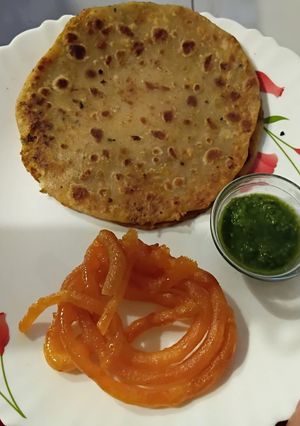 A picture of Winter Special Cabbage Stuffed Paratha.