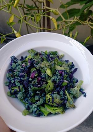 Foto resep Tumis orak Arik kubis ungu dan brokoli