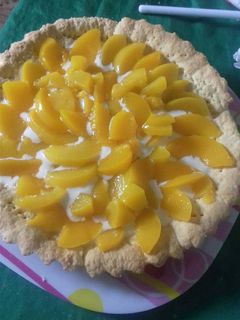 Una foto de Tarta de durazno