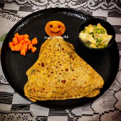 Kasuri methi paratha A picture of Kasuri methi paratha.