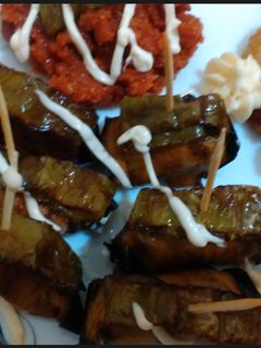 صورة لوصفة رولي باذنجان محشي بالجبن واللحم المفروم