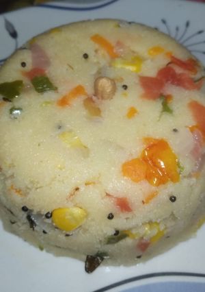 A picture of Vegetable Upma.