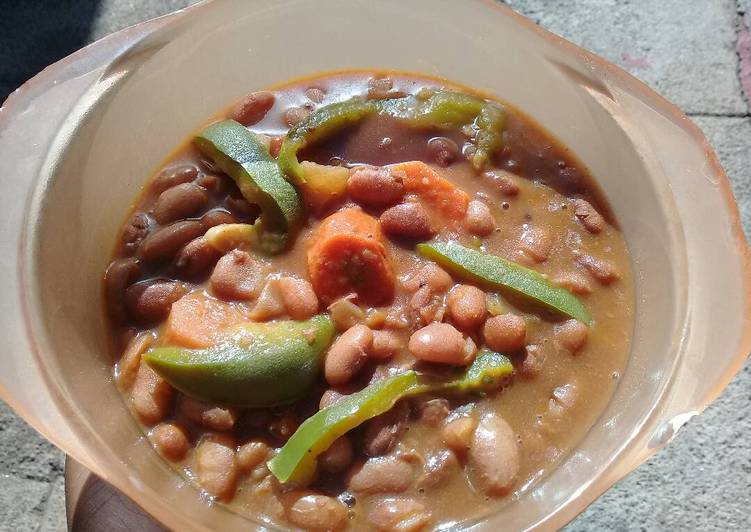 Feijao (brown beans stew)