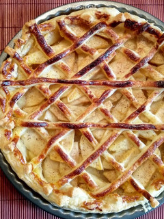 Una foto de Tarta De Manzana Enrejillada