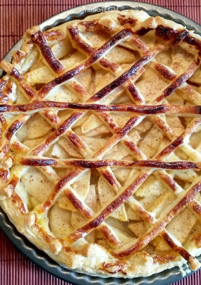 Una foto de Tarta De Manzana Enrejillada