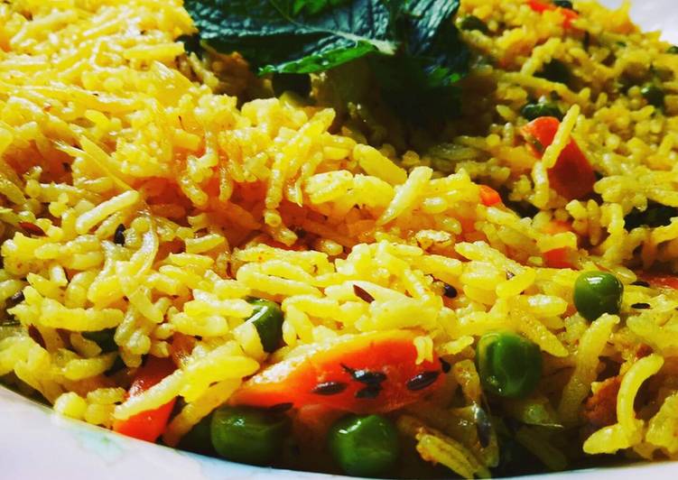 Award-winning Vegetable Mint Pulao