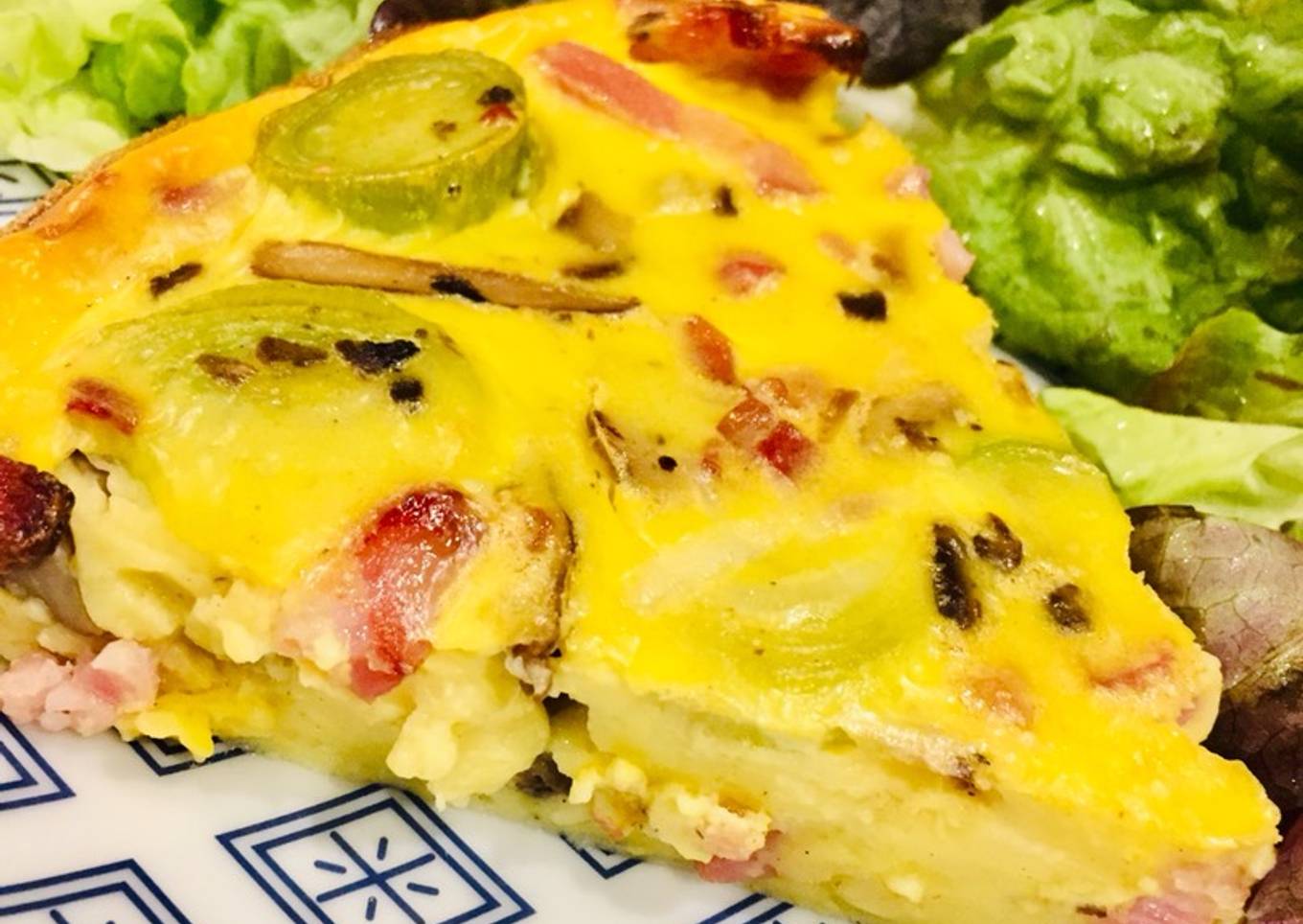 Quiche allégée sans pâte