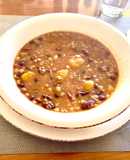 Porotos rojos con mote