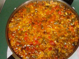 Arroz con conejo cremoso