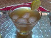 A picture of red mocktail
