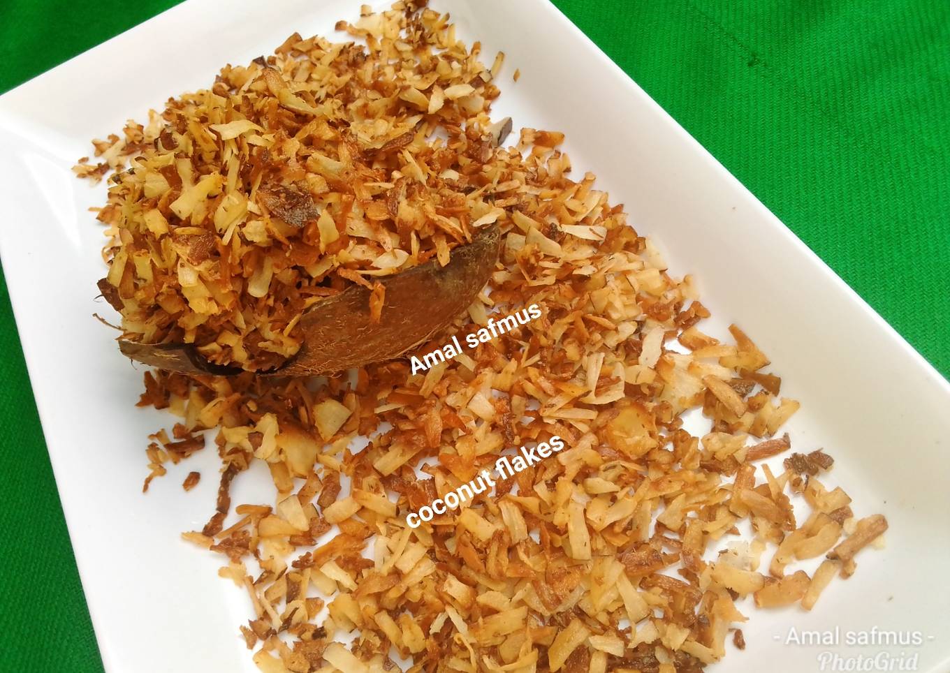 TOASTED SWEET COCONUT FLAKES(KWAKUMETI)
