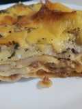 Lasaña de carne y salsa bechamel sin mantequilla