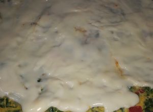 Una foto de Tortilla de kale 🥬
