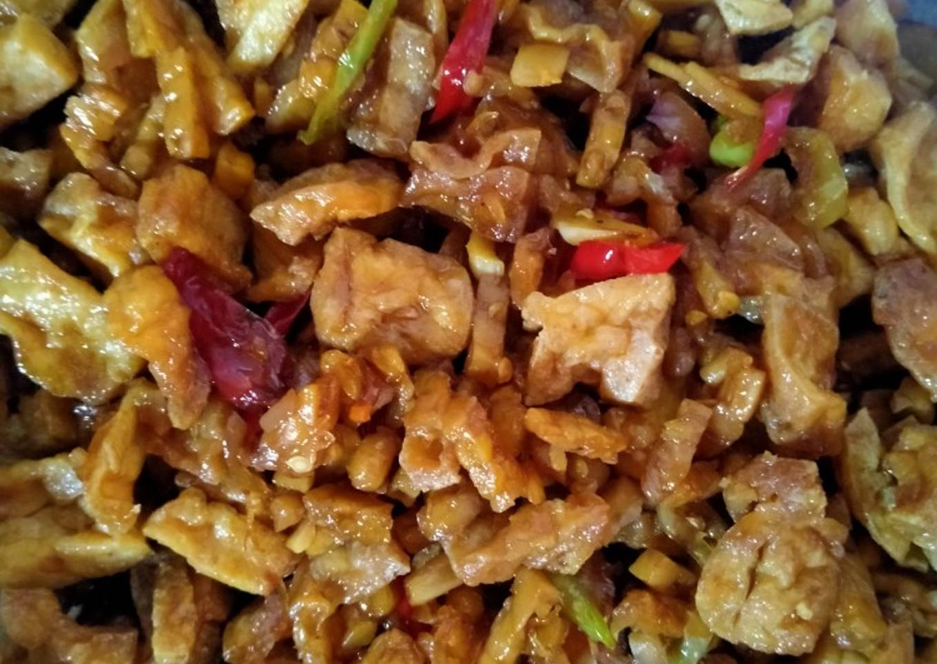 Kering tempe tahu nyemek