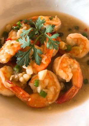 รูปของ กุ้งผัดพริกขี้หนู